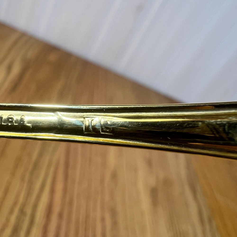Vintage Rogers Cutlery Gold Tone Teaspoons Set of 8 Stainless USA Flatware - Picture 8 of 8